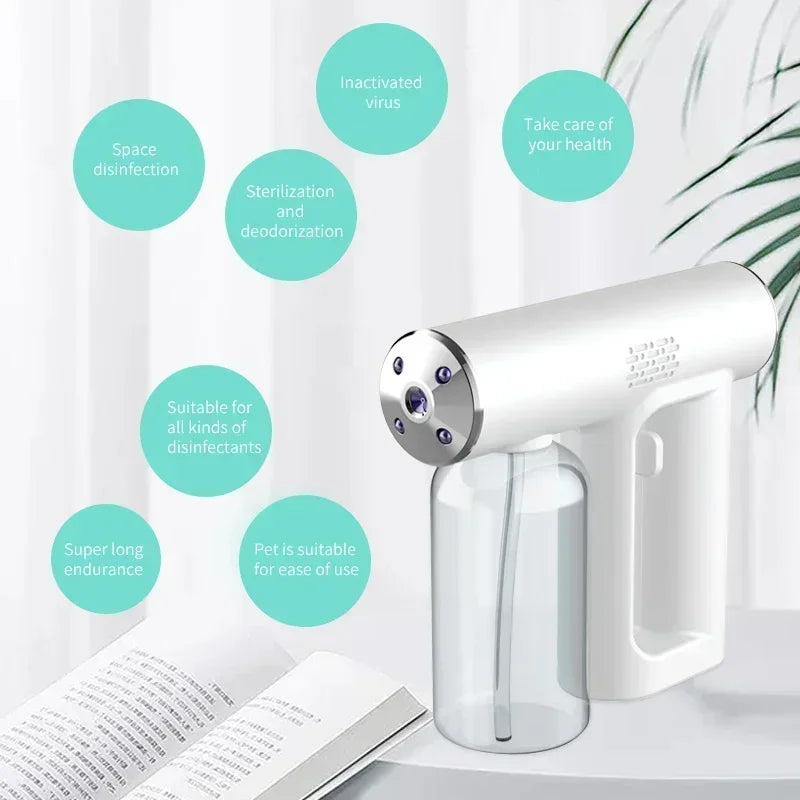 Nano Steam Gun Wireless Hair Care Nano Hydration Sprayer Portable USB Electric Spray Disinfection Gun For Garden Atomizer Tools